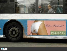 Смешная и необычная реклама на автобусах