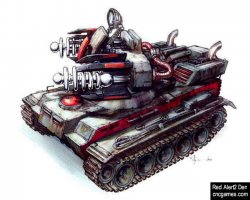 Мне одному пожарный танк напоминает тесла-танк из Red Alert?