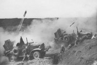 Вот фото в лучшем разрешение

Сами установки M7 на базе автомобиля Harvester
Ракеты 4.5-Inch BBR Old Faithful