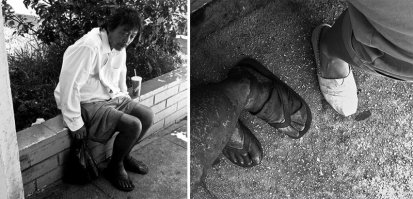 ты видишь этот "грим" на ногах ? его наносили несколько лет.....