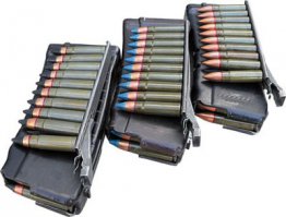 наши лучше и легче.магазины много можно не брать. а берешь только планки.планки с патронами.магазин заряжаешь за секунду.