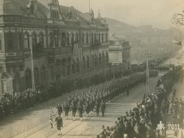 В  1918г. Владивостока времён интервенции 1918-1922 "США, Англия, Япония, Канада и Италия" А у хохла везде одно США мерещиться