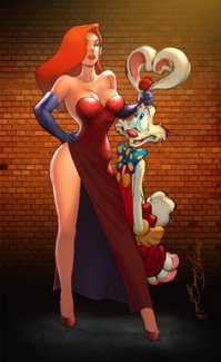 что ты имеешь ввиду? 
кролик роджер и джессика рэббит муж и жена.
так, что у него получилось? а что нет? :)