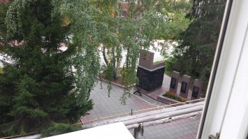 Вид из окна офиса.