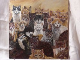 люблю кошек, как то раз нашло вдохновение, тогда как раз про кошек Эрмитажа думала, П.С. прошу тапками не кидаться=)