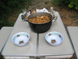 А это мой плов. Предпочитаю готовить из баранины.