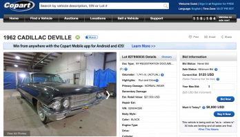 так и есть. Можете сами посмотреть на copart.com
Вот эта тачка $8800... мечта
