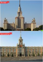 Верхняя часть башни на многих зданиях России такая.