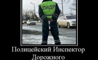 Из своего опыта. Ночью сбил пьяного- бежал через дорогу, размаивая пакетом (остановить пытался,бл*ть). Пара переломов, ЧМТ. Не в этом суть. В 200 метрах был пост ДПС. Машина ехала ПОЛТОРА ЧАСА!!! Типа бл*ть, им не положено на ДТП кататься. А когда все разрулили с приехавшим экипажем и скорой, я проехал мимо того поста. На нем стояло ШЕСТЬ машин ДПС. Я вышел из своей, пошел посмотреть на них. Эти сцуки день рождения чей то отмечали, бл*ть. Бухие в гавно человек 15. Отныне я их искренне и всей душой ненавижу!!!
Предлагаю подписать петицию, чтобы их П.И.Д.Р.-ами официально называть.
Полицейский Инспектор Дорожного Регулирования. И надпись во всю спину.
И звания-"Почетный П.И.Д.Р."1 степени, "Заслуженный ""П.И.Д.Р.", Глав П.И.Д.Р., П.И.Д.О.Р.А.С (Полицейский инспектор дорожного регулирования автомобильного сектора)