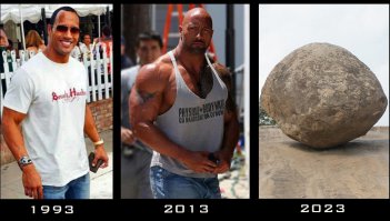 Отец и сын. Рокки Джонсон и Дуэйн Джонсон