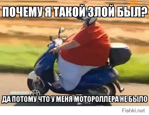 Толстяк на велосипеде