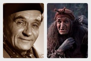 Георгий Милляр в роли Бабы-Яги