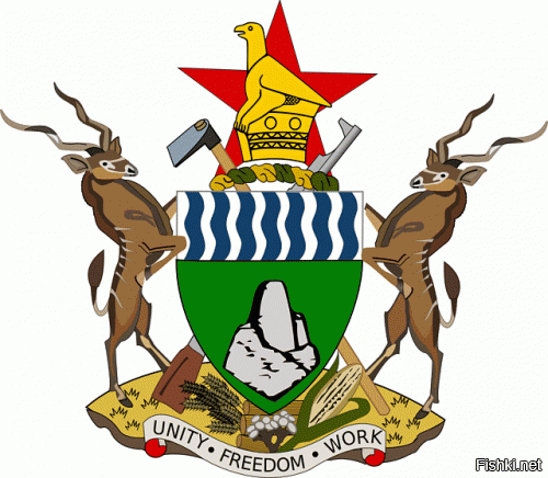 В настоящее время изображение автомата Калашникова размещено на гербах двух африканских государств — Мозамбика и Зимбабве.