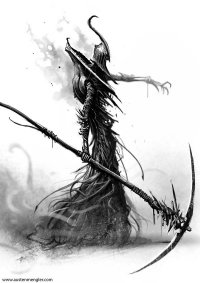 ) ах если бы я могла так рисовать))) к сожалению я периодически выкладываю обзоры об интересных авторах, которых я коллекционирую. Поискала смерть не женину, Есть) автор AustenMengler)