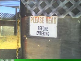 Пожалуйста прочтите перед въездом