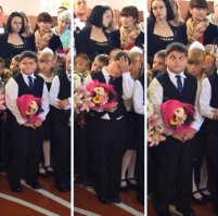 Примерно такое же лицо у меня на родительском собрании))