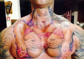 Реалистичные тату на всю спину