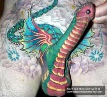 Реалистичные тату на всю спину