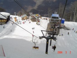 Канатная дорога в Красной поляне, 2004 год. Может еще не сломали, но уже не работает, а жаль.