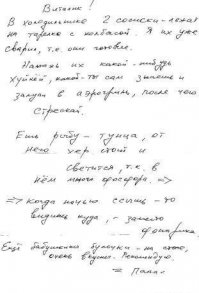 SMS на холодильнике