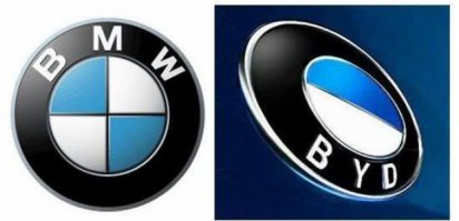 Не правда, ВМW скопипастила логотип у китаёз