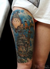 27 татуировок японских анимационных персонажей, которые заставят ваше сердце петь