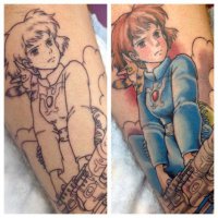 27 татуировок японских анимационных персонажей, которые заставят ваше сердце петь