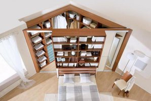 Чтоб сделать такой угол, комната должна быть минимум 4Х4. В общем не для наших спален идея.