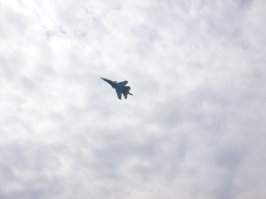 СУ-34 и СУ-27 на авиашоу в Новосибирске, качество не айс, на тапок фотано