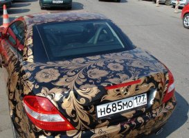 Занимательная аэрография на автомобилях
