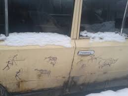 Занимательная аэрография на автомобилях