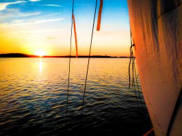 закат на Минском море