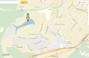 я так понял это вот этот пруд на фото ниже, но это не пруд это река и ее у берут в трубу, да и какие там жильцы если новостройки еще строят ??