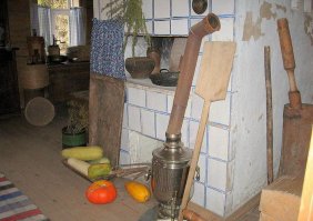 Печка в усадьбе А.П. Чехова "Мелихово", скромненько так...