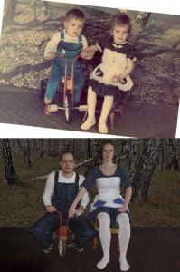 Лет 20-25 разница вроде)