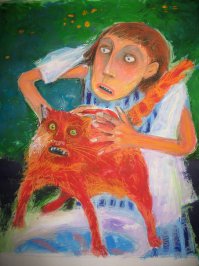 Купание красного кота. художник Елена Шумахер