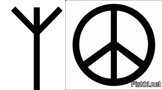 Во упёртый.
Вот руна мир а рядом знак пацифик. Есть различия? Вот. В данном случае народ строился пацификом, а не миром.