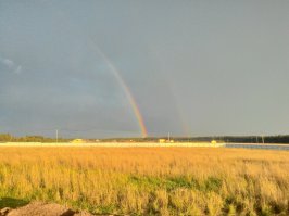 моя личная фотография  двойной радуги