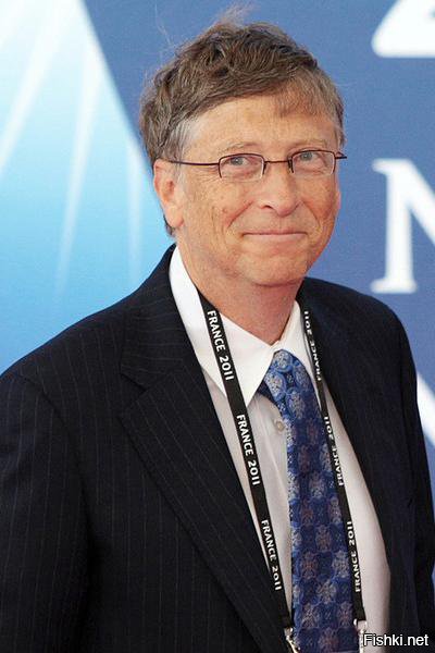 Билл Гейтс (Bill Gates), американский предприниматель, соучредитель Корпорации Microsoft IQ=160