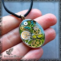 Моя подруга делает подобные украшения в стимпанк. Надо обращайтесь) Правда до конца месяца заказов не будет, на выставку надо ехать:)