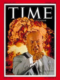 Странная логика.Ракеты в 1961(Все началось с того, что в 1961 году США разместили в Турции (стране-участнице НАТО) ракеты средней дальности «Юпитер»)

.18 ноября 1956 г.Хрущев в посольстве Польши обращаясь к США-«Нравится вам или нет, но история на нашей стороне. Мы вас похороним»,.....23 сентября 1960 на Ген.Ассамблее ООН-«Я вам всем покажу Кузькину мать».Показал на Новой Земле 30 октября 1961 г....И после этих закидонов удивляться что в Турции,Италии и Великобритании разместили ракеты?