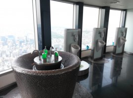 и вот такой небесный туалет в башне Намсан