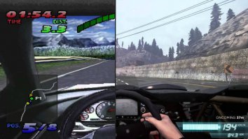 В старой версии руль намного более круглый)