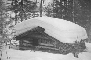 только на что там охотиться асфальтнохожему охотнику.? вот избушка настоящего охотника