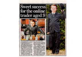 а вот мальчик - тоже не промах, в 9 лет создал свой бренд