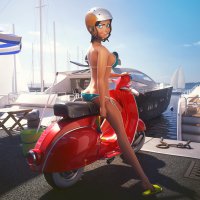 Сексуальные девушки и мотоциклы