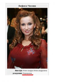 Я Чехова, потому что Корчунова.
Корчунова, Карл!