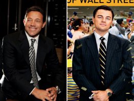 Джордан Росс Белфорт. Был осуждён за мошенничества, связанные с манипуляцией рынком ценных бумаг и организацией торговли дешёвыми акциями