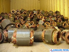 Медь добывается с электродвигателей и обожённых проводов