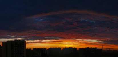 Закаты и  в Москве бывают